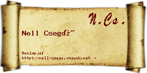 Nell Csegő névjegykártya