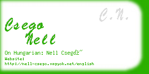 csego nell business card